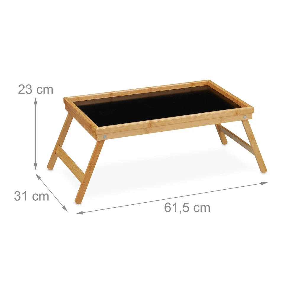 Betttablett Frühstückstablett Klapptablett Serviertablett natur leicht 6 kg - Bild 4 von 4