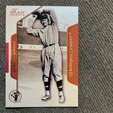 Fleer 2003 Flair Greats Walter Johnson #75 Washington Senators Base Set