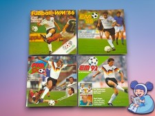 ⭐4x Fußball EM & WM 1986-1992 Duplo / Hanuta Sammelbilder Heftchen von Ferrero⭐