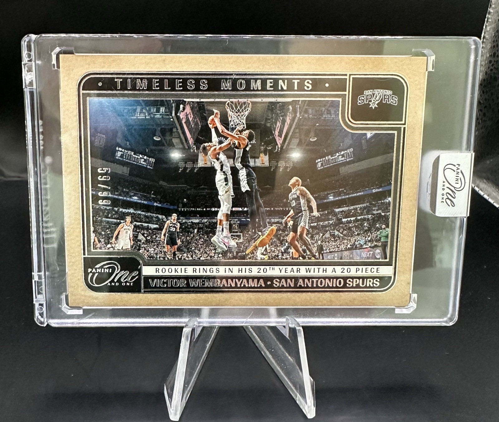 2024-25 Panini One and One Victor Wembanyama Timeless Moments /99