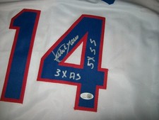 JULIO FRANCO INSCRIBED AUTOGRAPHED SIGNED AUTO JERSEY TEXAS RANGERS JSA