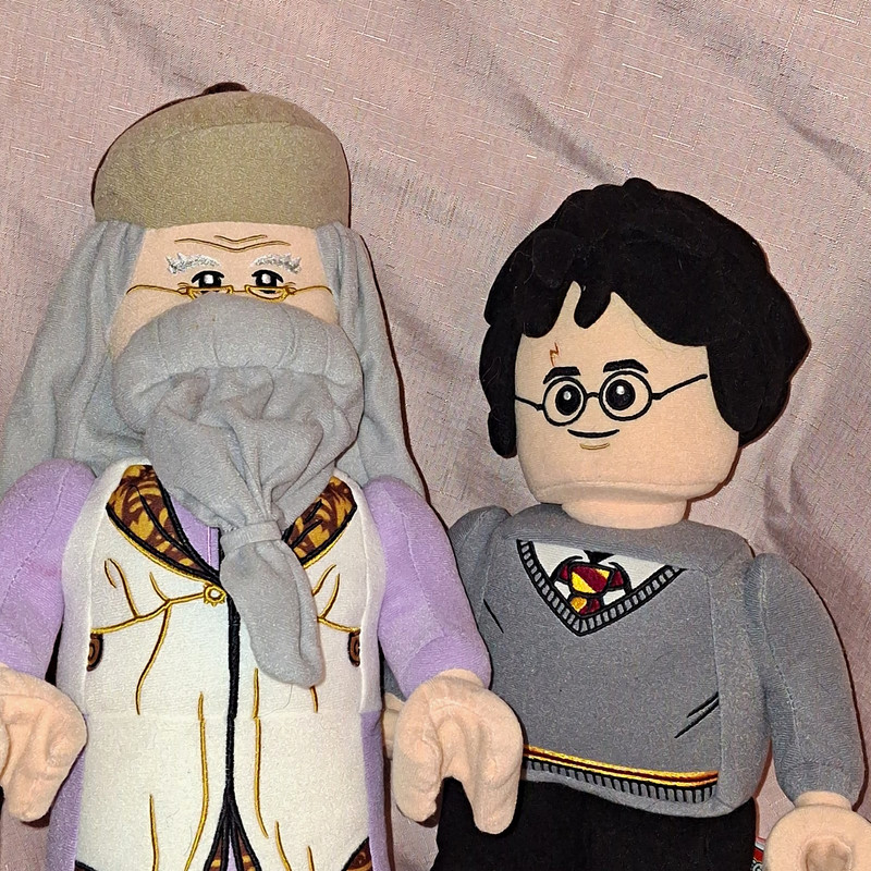 LEGO Harry Potter Plush Lot of 2 - Harry Potter & Albus Dumbledore