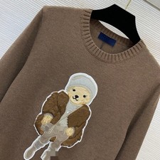 2025 winter hot sales runway show embroidery wool   weave sweater SML