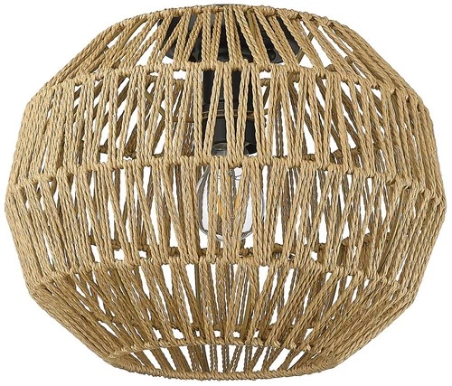 Golden Lighting Florence 14" Wide Woven Rope Modern Ceiling Light - Picture 5 of 6