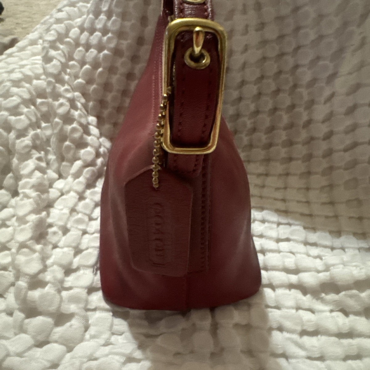 Vintage Coach Red Legacy West Demi Pouch Leather 9844 | eBay