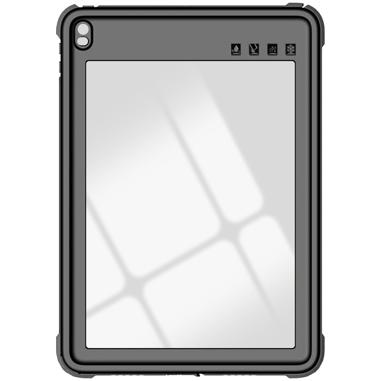 Coque iPad Air 3 2019 et Pro 10.5 étanche Redpepper Noir intégrale