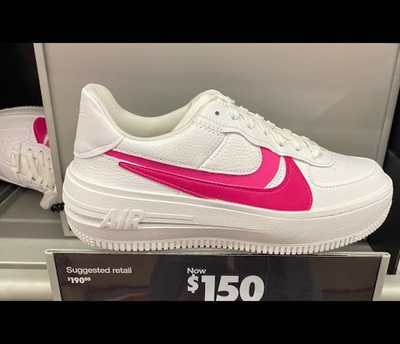 Nike Air Force 1 ホワイト/ピンク 20cm Nike Air Force One Retro Wedge Sneakers White Classics Platform