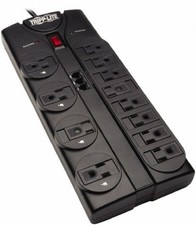 Tripp-Lite Power Outlet Strip 12 Outlets 120 VAC15 Amps 8ft Cord TLP1208TEL
