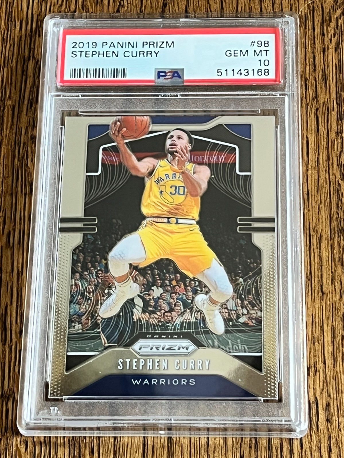 2019 Panini Prizm Stephen Curry #98 -Warriors - PSA 10