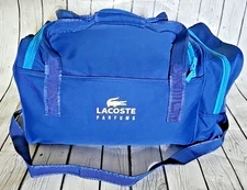 Lacoste Parfums Duffle Perfume Blue Gym Essential Vintage Sports Bag Big Croc