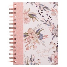Christian Art Gifts Inspirational Journal, Be Still Wide Ruled Notebook, Psalm 4