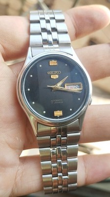 Seiko 5 automatic 17 jewels Black Dial from japan