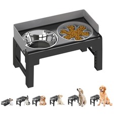 Elevated Dog Bowls, Spill Proof, Tiltable Dog Feeder with 1 Stainless Steel B...