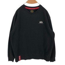ALPHA INUDSTRIES Men Round Neck Jumper Pullover Sweater Size L