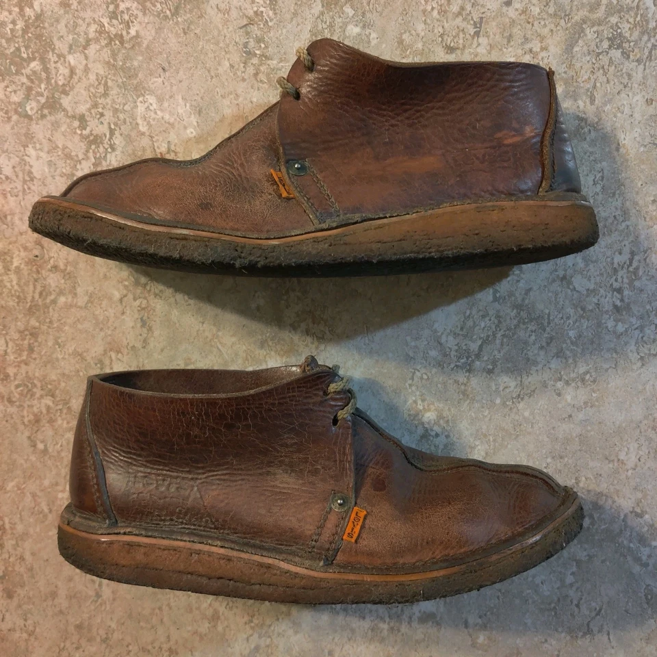 Vintage 1960's Levi's Orange Tab Leather Shoes Mens Size 10.5 *Extremely Rare. - Image 3 of 4