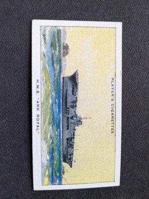 1939 Player Modern Naval Craft Card # 16 H.M.S. ''Ark Royal'' (EX)