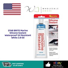 STAR BRITE Marine Silicone Sealant Waterproof UV Resistant White 2.8 OZ