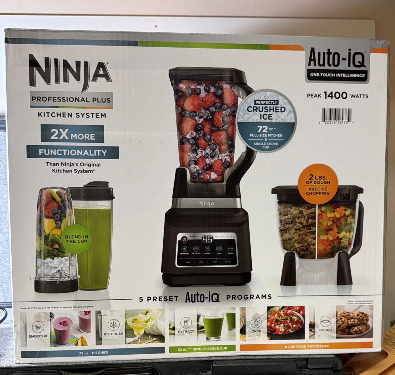 Ninja Professional plus Kitchen Blender System Peak 1400 Watts (BN805A)