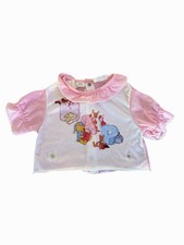 Rare Vintage Disney Winnie the Pooh NAP Pink Pajama Top Toddler 12-18 Months 