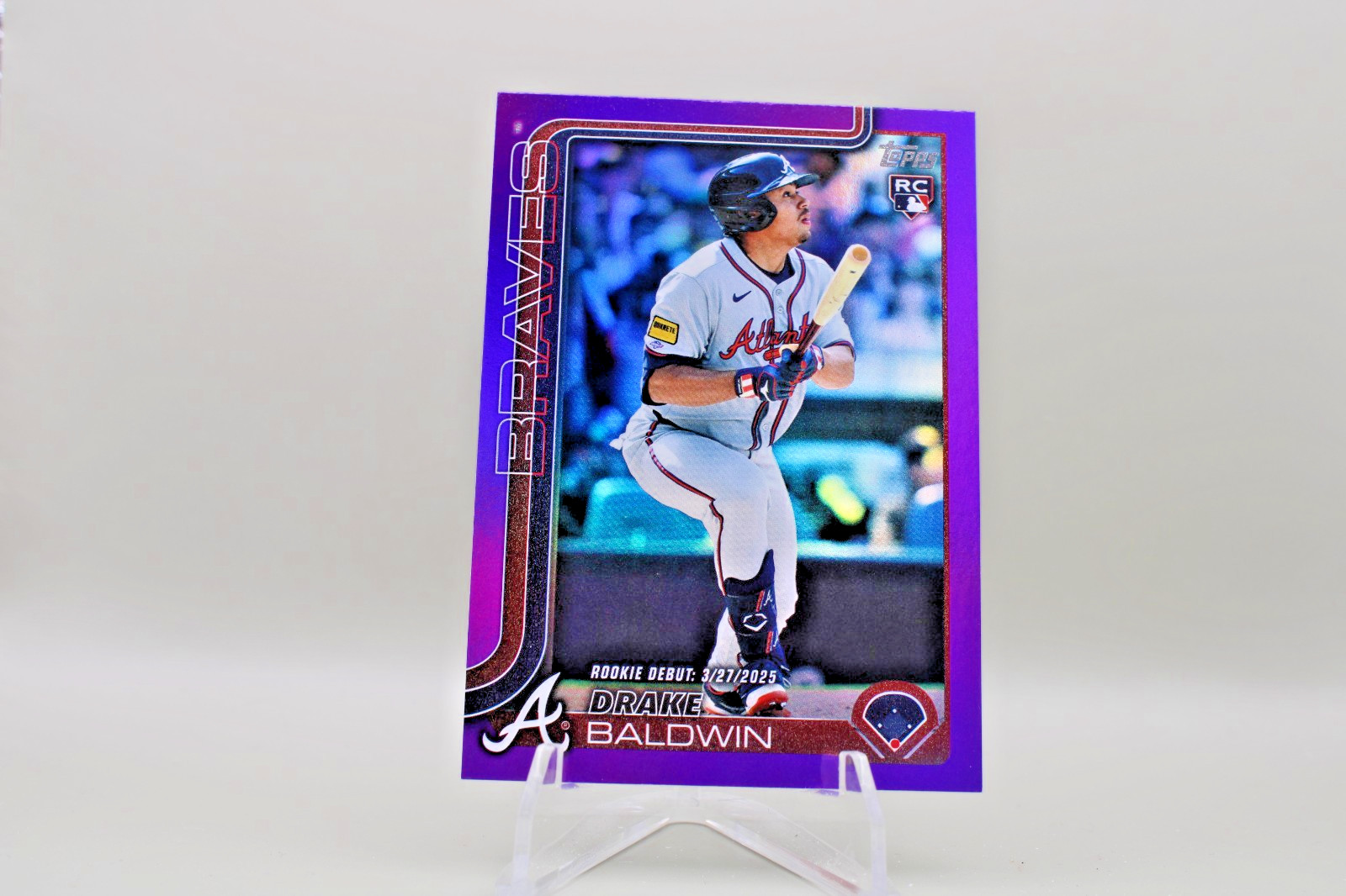 2025 Topps Update Series Rookie Debut Drake Baldwin #US113 Purple Foil /250