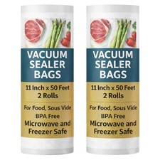 Houseables Vacuum Sealer Bags for Food, Vacuum Seal Bags, Food Saver Rolls 11