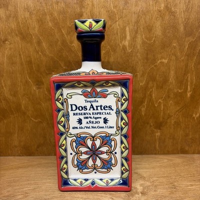 Dos Artes ANEJO Reserva Especial Agave Collectible RARE Empty Bottle 1 Liter