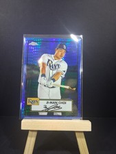 2021 Topps Chrome Platinum MLB #325 Ji-man Choi Blue Diamond Refractor