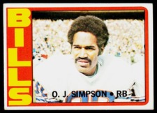 O.J. Simpson, 1972 Topps, #160, Buffalo Bills,
