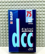 BASF  DCC  DIGITAL MAXIMA 75    BLANK DIGITAL CASSETTE TAPE (1)      (SEALED)