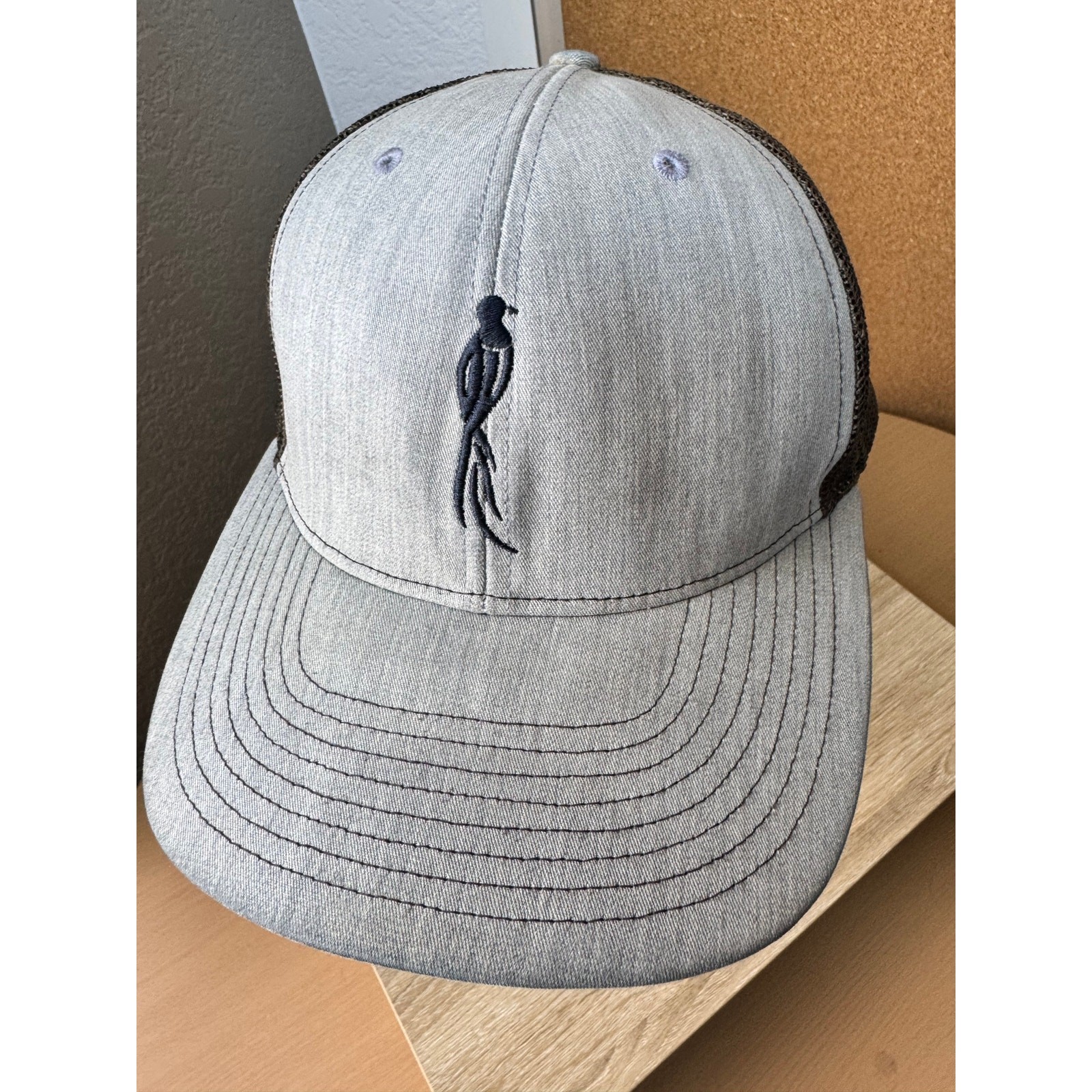Gray Bird Trucker Hat - image 1
