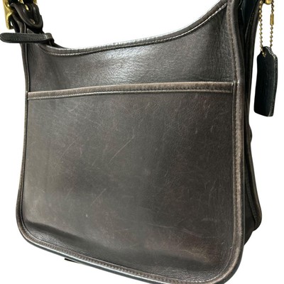 OLD COACH ALL LEATHER ONE SHOULDER BAG