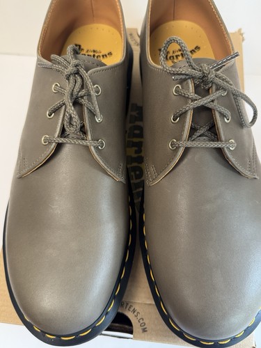 Dr. Martens 1461 Carrara Men's Leather Olive Oxford Shoes US 11 EU 45 NIB - Picture 3 of 13