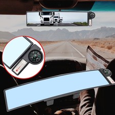 12 Wcompass Universal Convex Panoramic Car Rear View Mirror Wide Angle Clip On