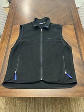 Patagonia Vest Mens XL Black Fleece Full Zip Jacket Made In USA