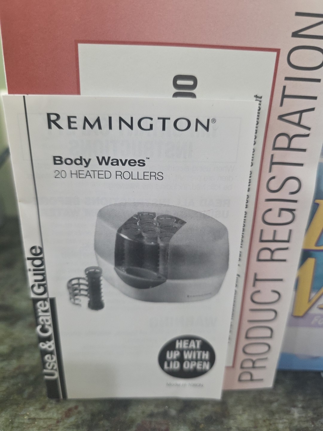 NEW Remington Body Waves Wax Core Long Lasting Curls Hair Hot Rollers H-1080N
