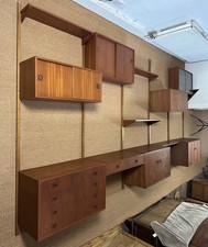 Mid Century Danish Modular Wall Unit By Hansen & Guldborg HG Furniture Teak