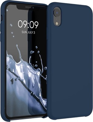 iPhone XR Navy Dunkelblau Bumper Stoßfest Silikon Schutzhülle Handy Case