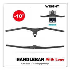 -10 Degrees 70-100mm Mountain Carbon Integrated Handlebars and Stem 28.6mm