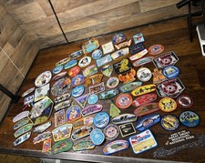 Lot of 80 Boy Scout Patches Jamboree and asso...