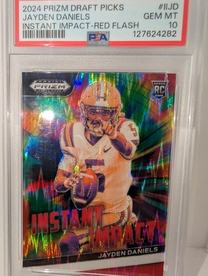 2024 Panini Prizm Draft Picks - Instant Impact Jayden Daniels #II-JD Red...