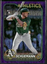 2024 Topps Update Rookie RC Purple Holo Foilboard /799 Max Schuemann #US220