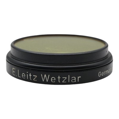 E.leitz Wetzlar Leica Yellow Filter 1 Color Filter for Lens 3.5 5 9 10.5 13.5 cm