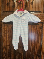 Carter's Vintage 0-11 Pounds Terry Cloth Footed Pajamas Bear Huge Girl Baby...