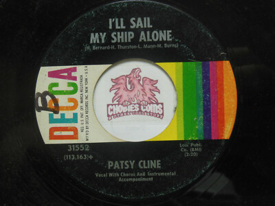  Patsy Cline: I'll Sail My Ship Alone / When You Need A Laugh, 45 RPM G+ (VB)