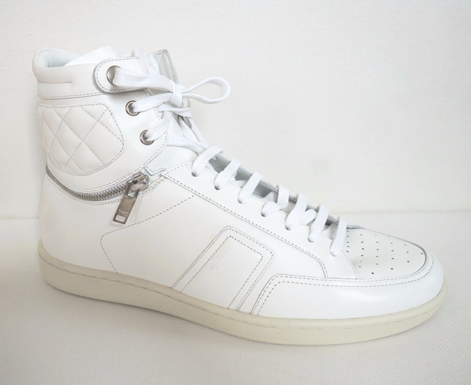 Nuove sneakers alte SAINT LAURENT Paris SL34H in pelle MOTOCROSS EUR 40 US 7