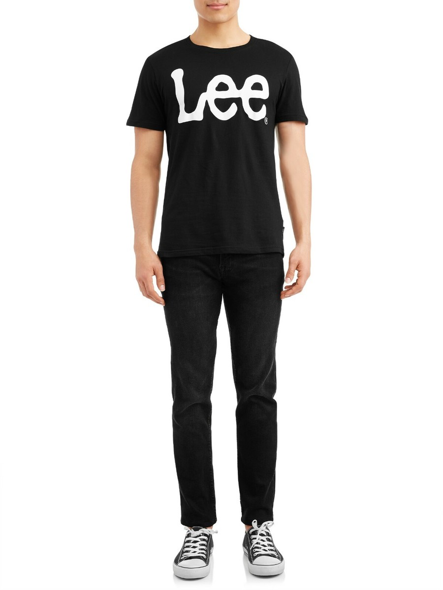 Lee Men's Short Sleeve Logo Graphic Crew Neck T-Shirt Sizes