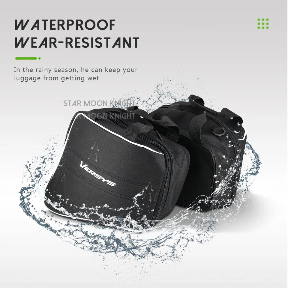 Bolsa de sillín bolsas de equipaje impermeables para Kawasaki Versys 650 1000 Ninja 1000 H2 Foto 4 de 4