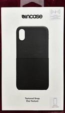 Image of InCase iPhone X Textured Snap - Mobile Phone Back Cover Case - Black - NEW