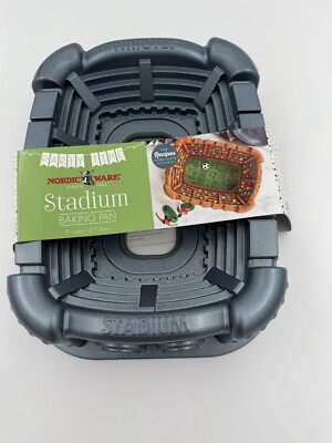 NEW Nordic Ware 9 Cup Nonstick Sports Arena Football Stadium BUNDT Cake Pan