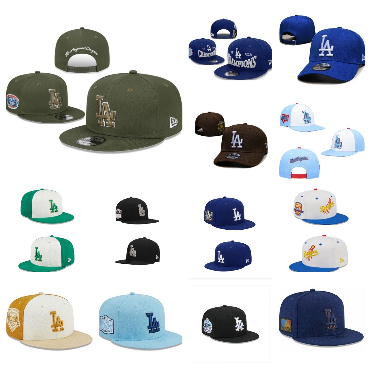 Los Angeles Dodgers Adjustable Snapback Baseball Cap for Men and Women